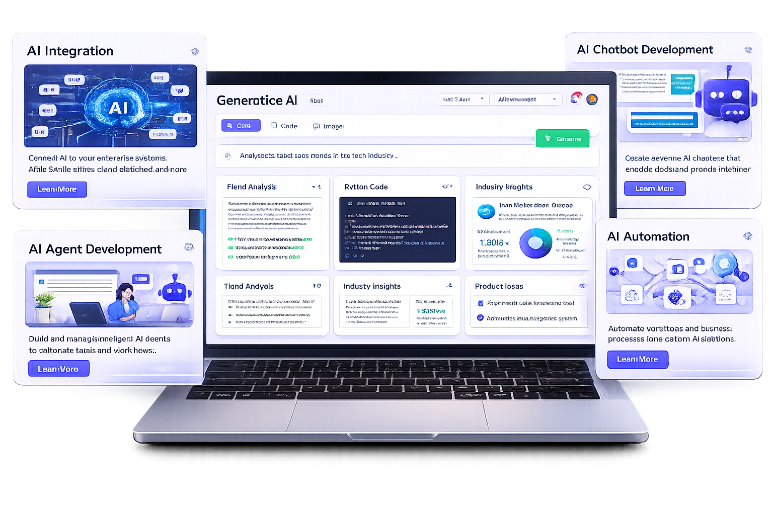 Technologies powering Gen AI development services