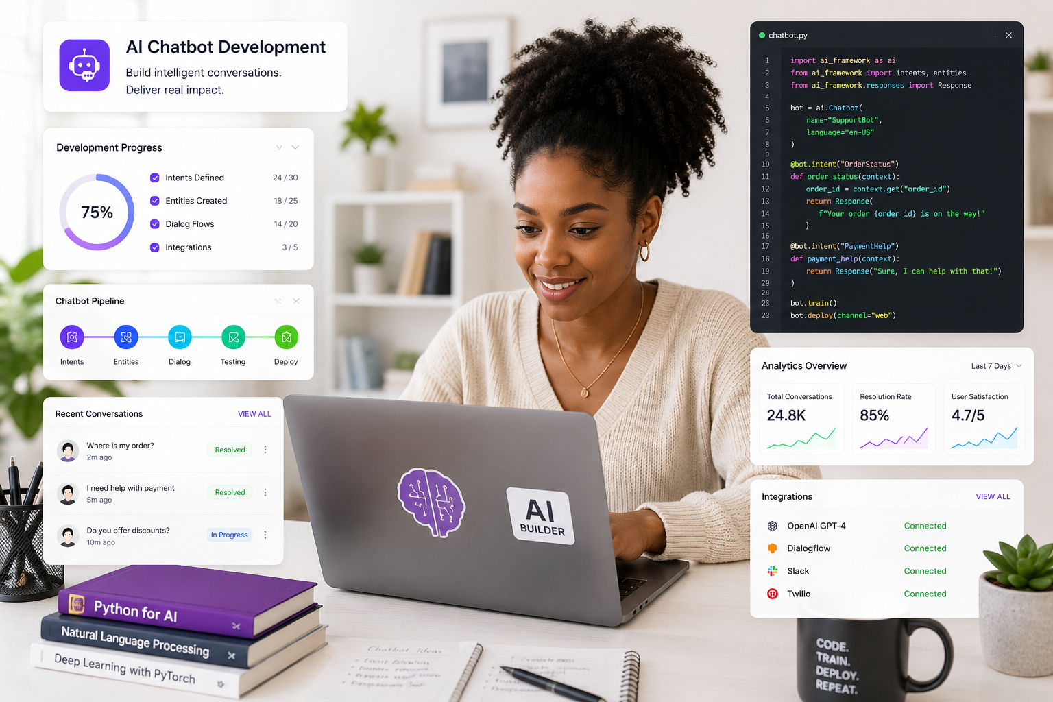 Technologies powering chatbot development services