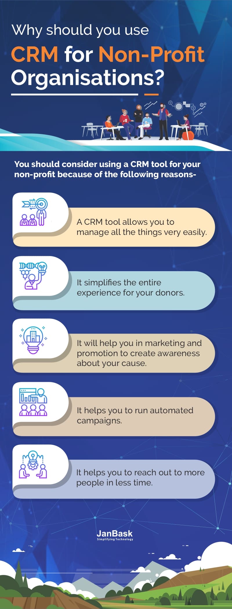 Infographic Why should you use CRM for Non Profit Organisations
