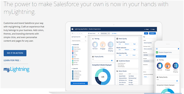 Understanding the customization and development of apps with the help of Salesforce Lightning