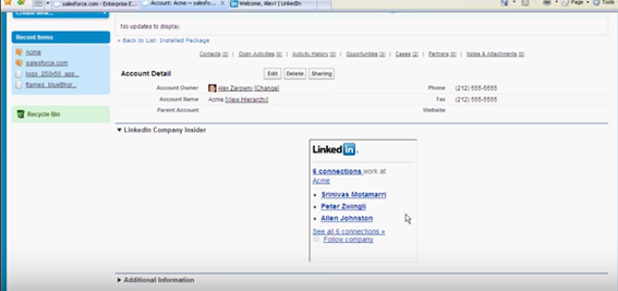 Integrate LinkedIn & Salesforce 