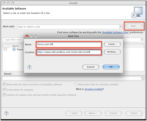 Integrate Saelsforce with Eclipse