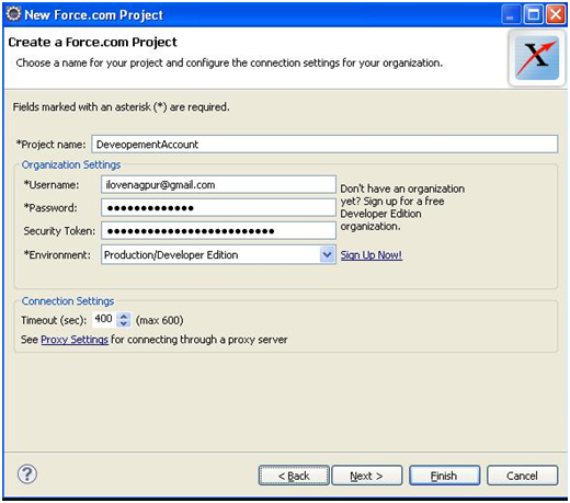 Integrate Saelsforce with Eclipse