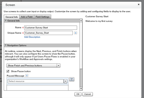 Create Surveys by Salesforce Visual Workflows