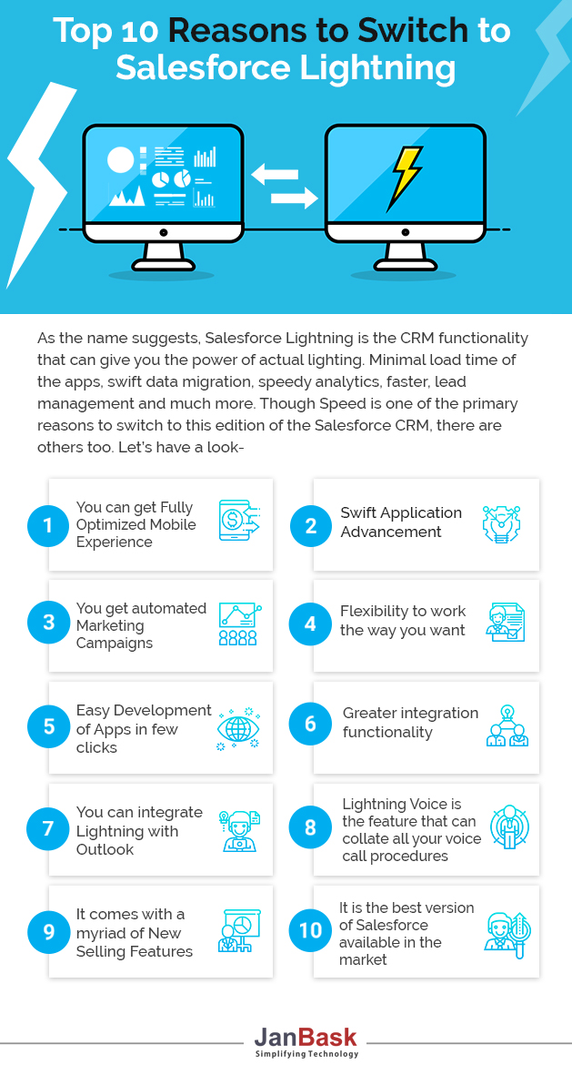 infographic Top 10 Reasons to Switch on the Salesforce Lightning